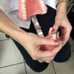 Nauka zakładania pasków z formówką na zęby boczne na kierunku higienistka stomatologiczna w Kościerzynie